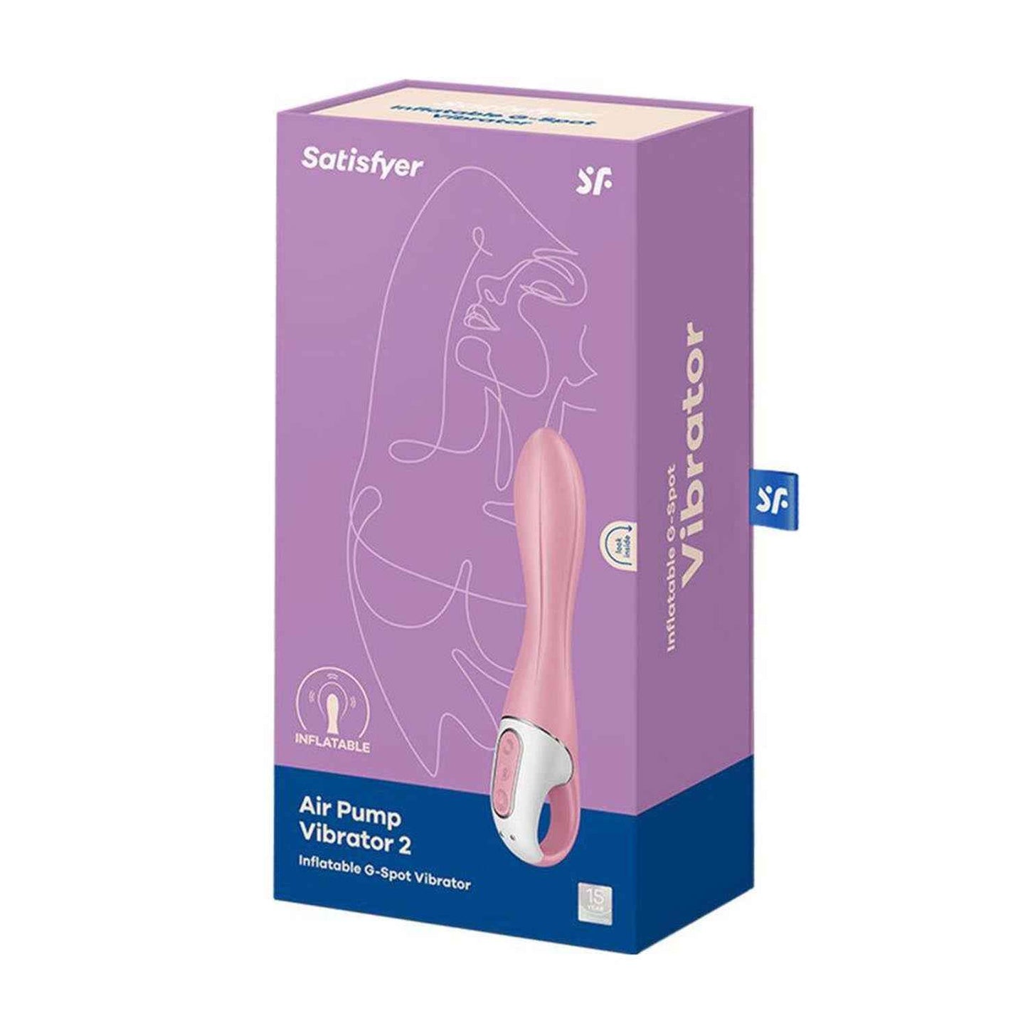 Satisfyer Air Pump Vibrator 2 Inflatable Punto G Vibrador 1Un