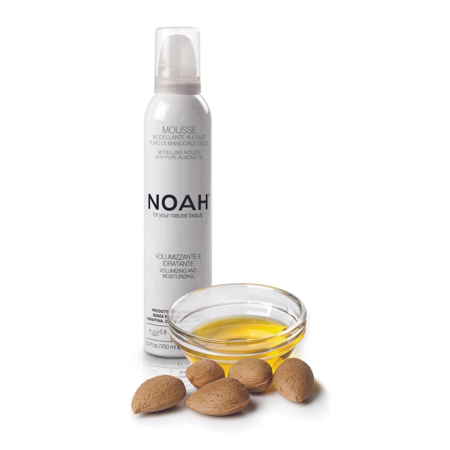 Noah Style Espuma Moldeadora Amêndoas Dulces 250Ml