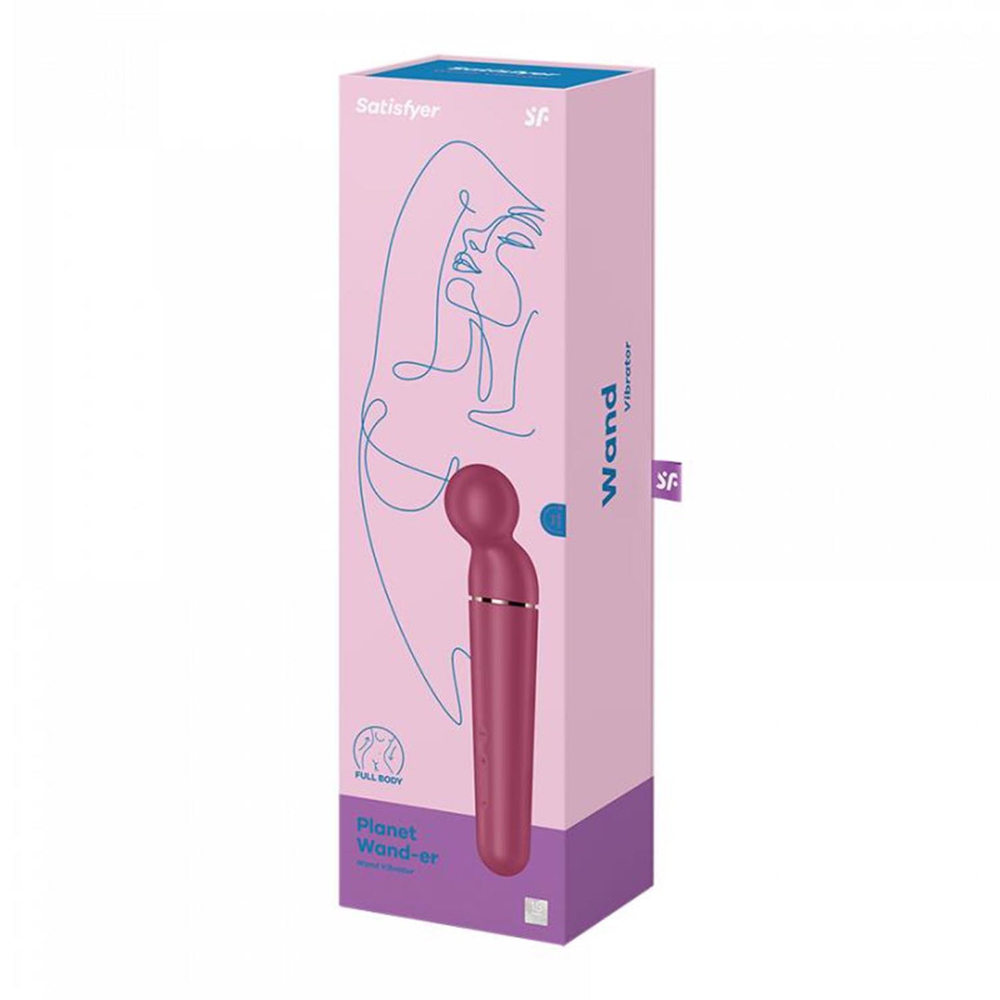 Satisfyer Planet Wand-Er Vibrador Berry + Rosegold 1Un