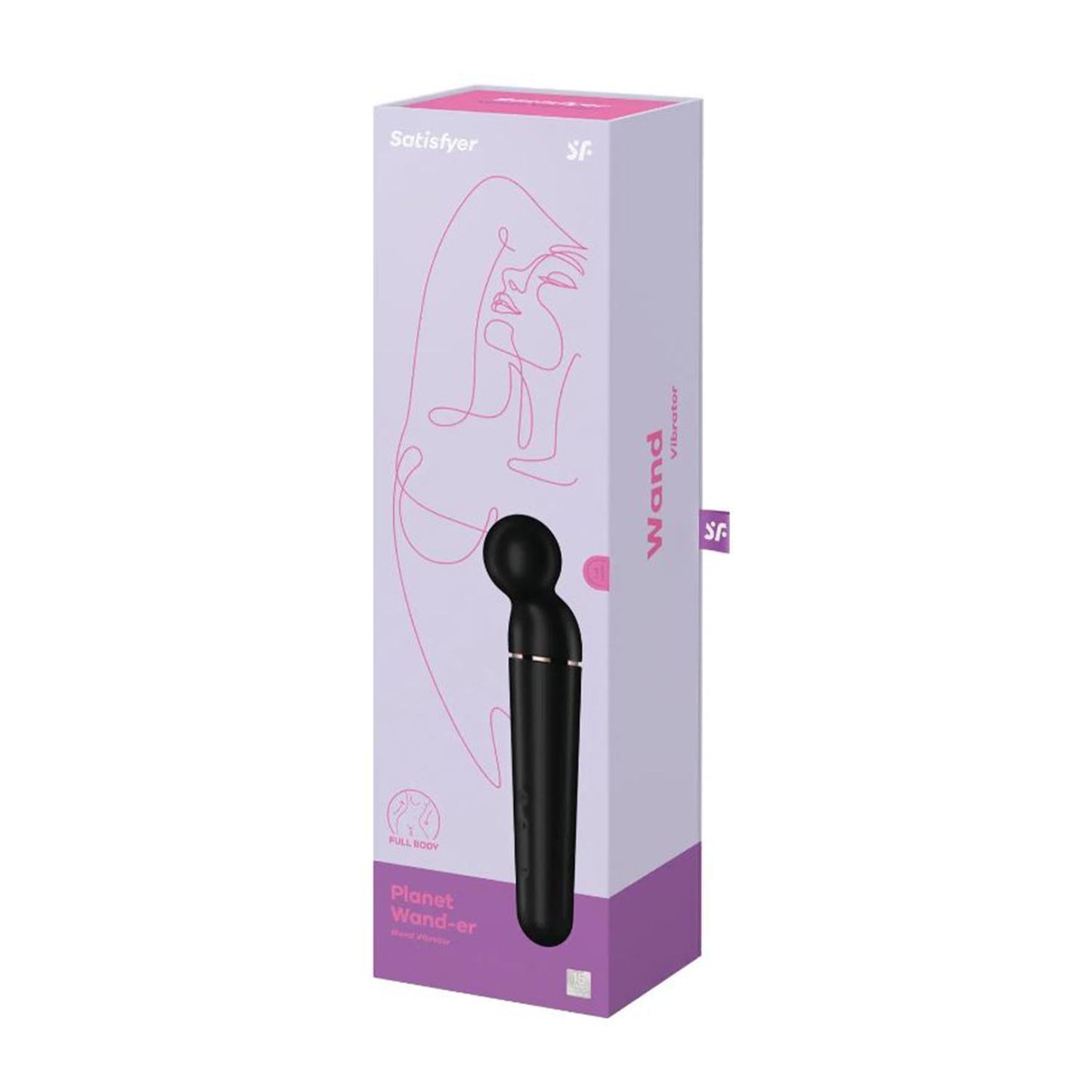 Satisfyer Planet Wand-Er Vibrador Black + Rosegold 1Un
