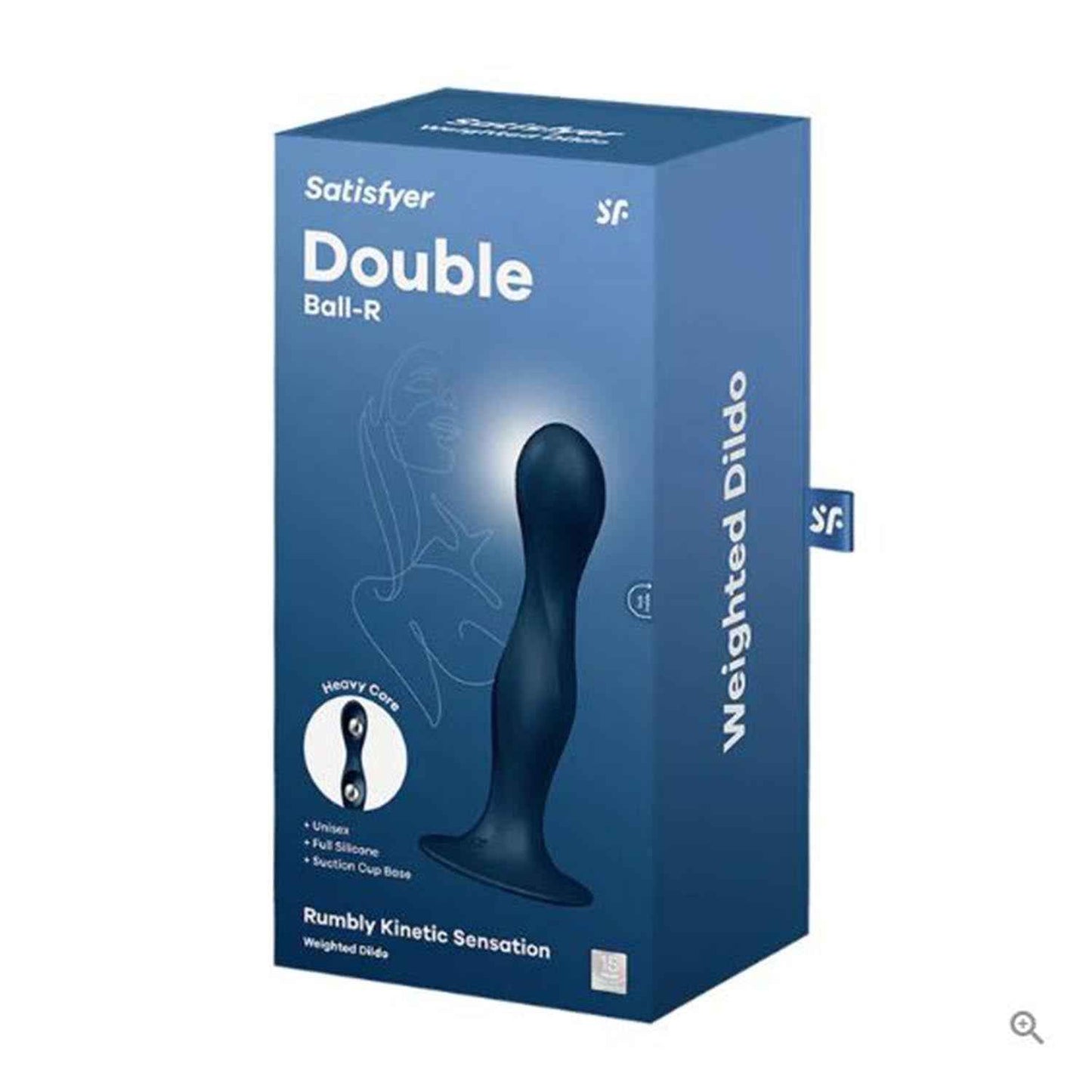 Satisfyer Double Ball-R Rumbly Kinetic Sensattion Dildo 1Un