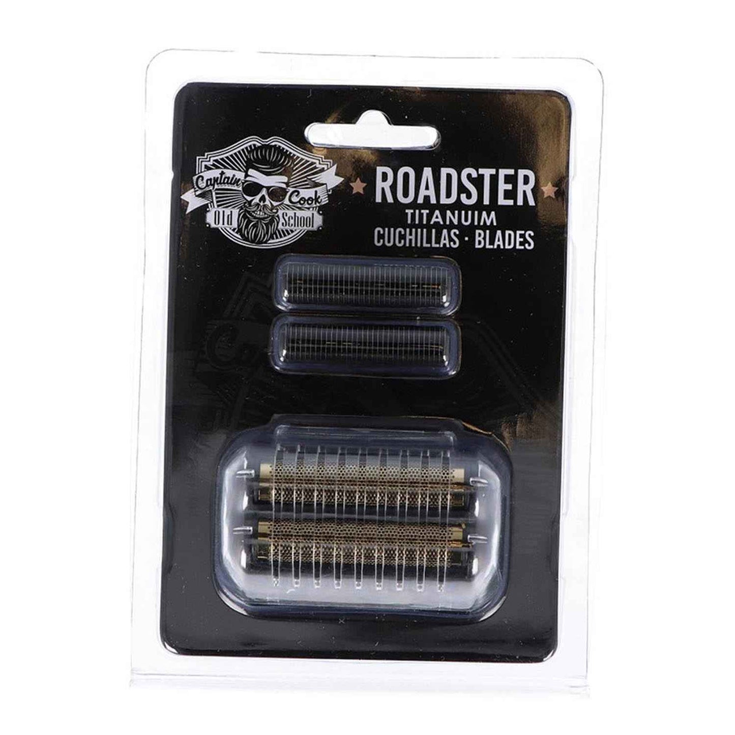 Eurostil Roadster Cuchillas Para Afeitadora Negra Recambio + Cabezal 1U.