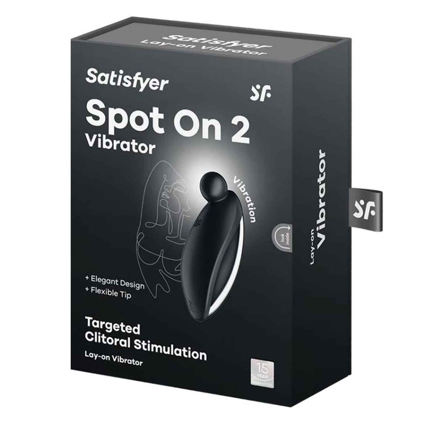 Satisfyer Spot On 2 Vibrador Negro Negro Estimulacion Del Clitoris 1Un