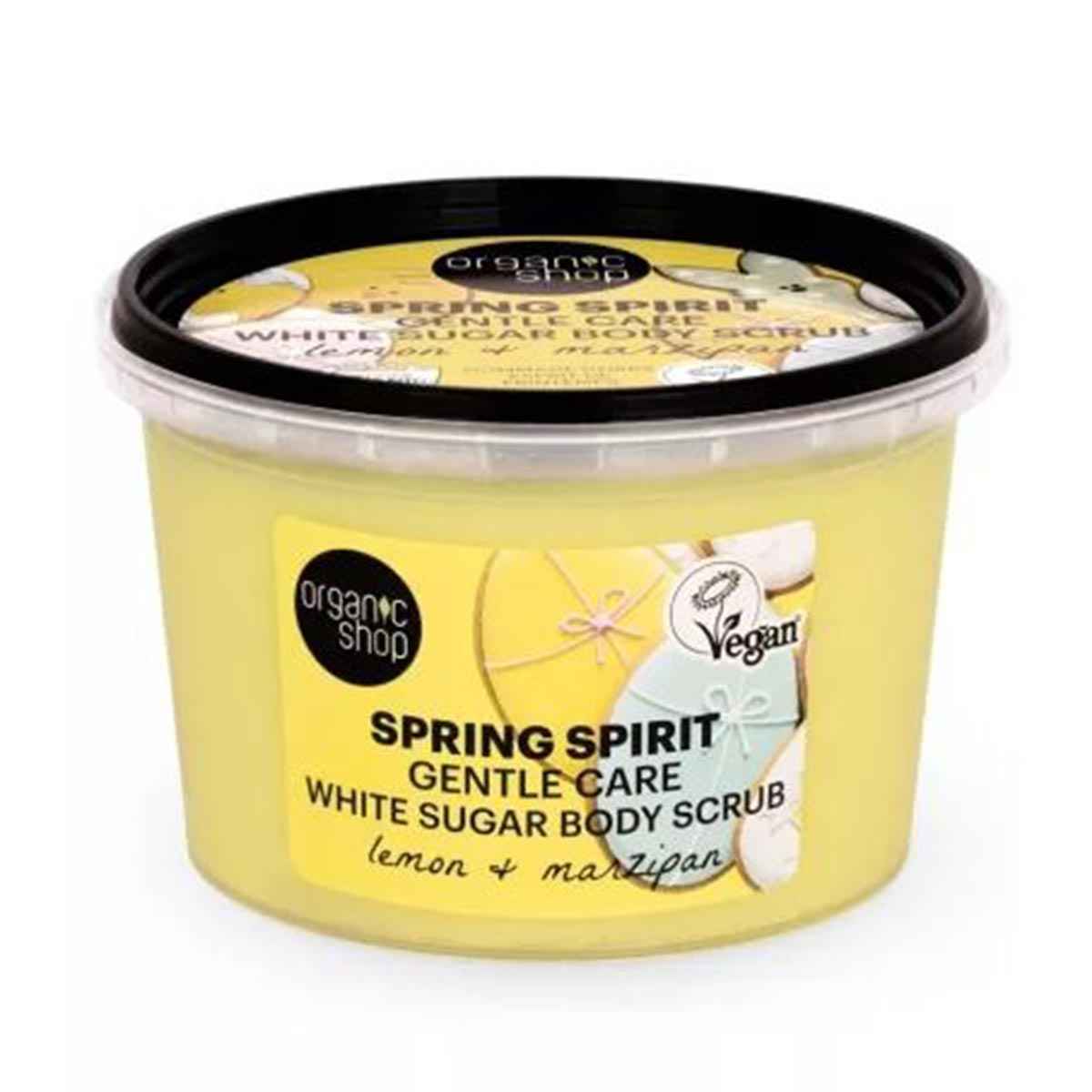 Organic Shop Sprint Spirit Exfoliante Corporal Azucar Blanco Limon Y Mazipan 500Ml
