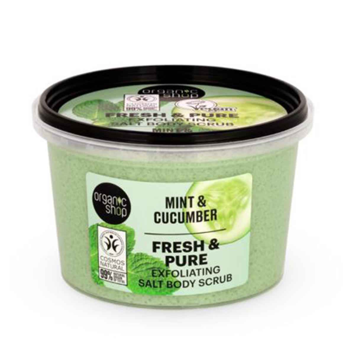 Organic Shop Fresh&Pure Menta Sales Exfoliantes Corporales 250Ml