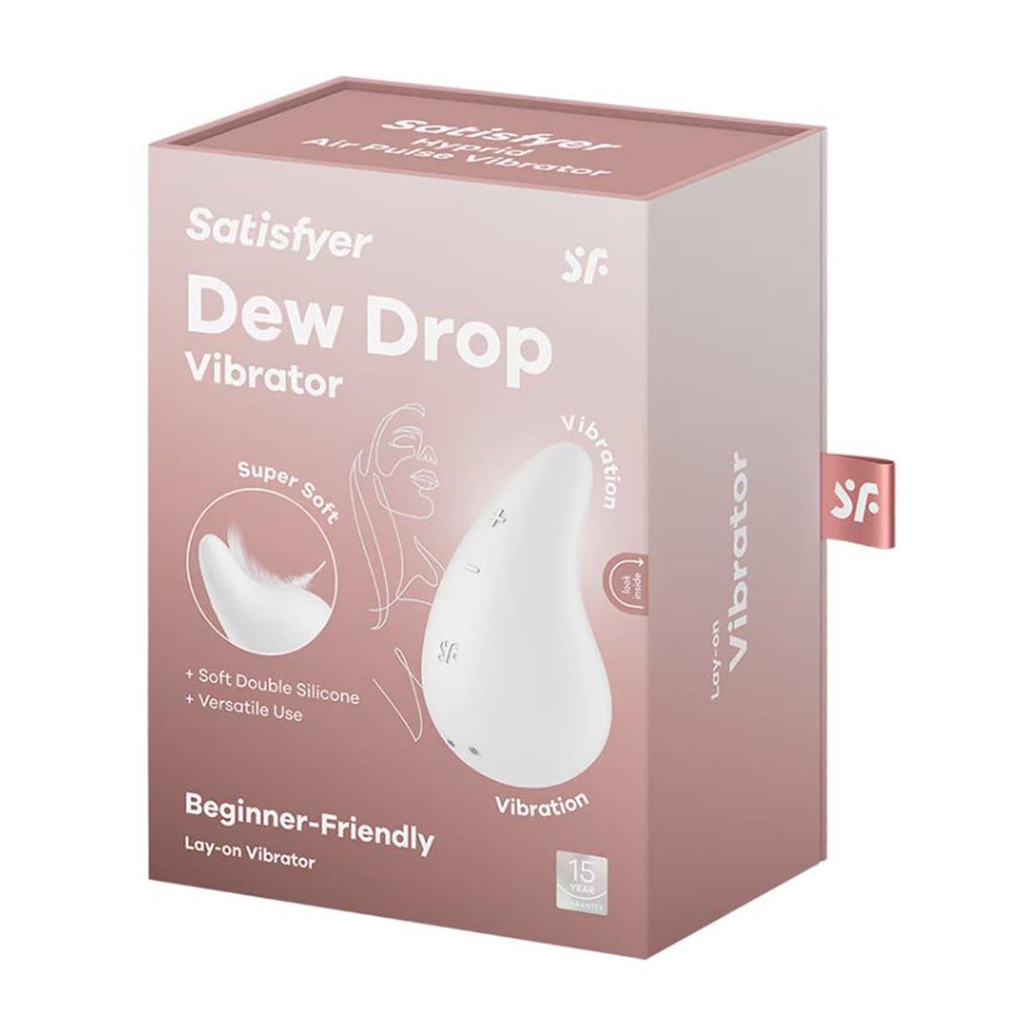 SATISFYER DEW DROP VIBRATOR BEGINNER LAY-ON 1UN