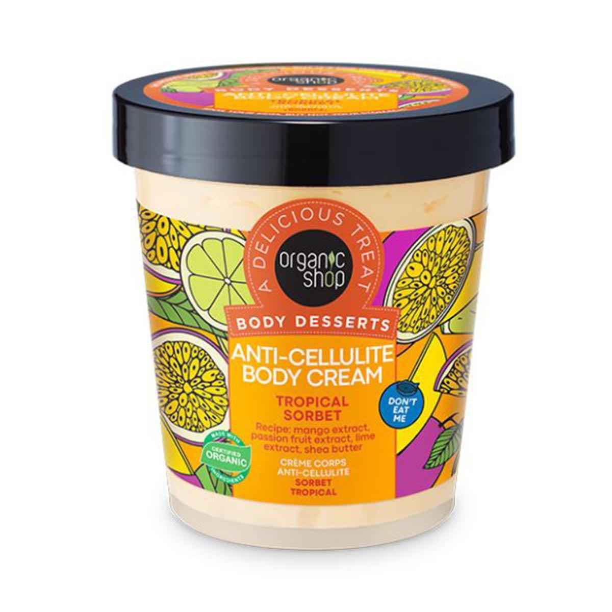 Organic Shop Tropical Sorbet Creme Corporal Anti-Celulitis 450Ml