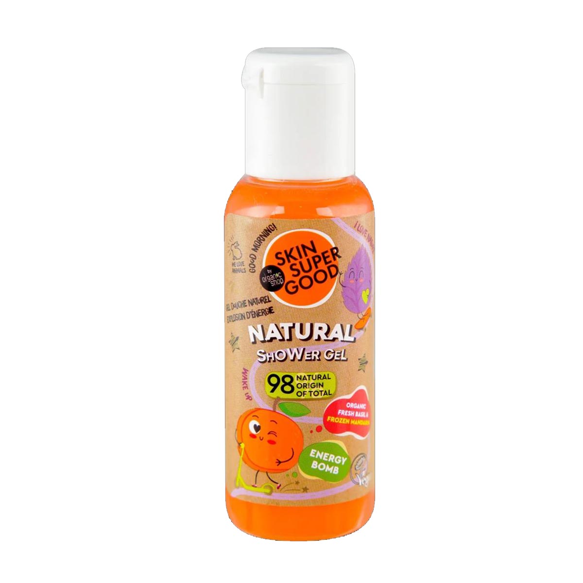 Skin Super Good Natural Organic Albahaca Y Mandarina Gel De Baño 50Ml