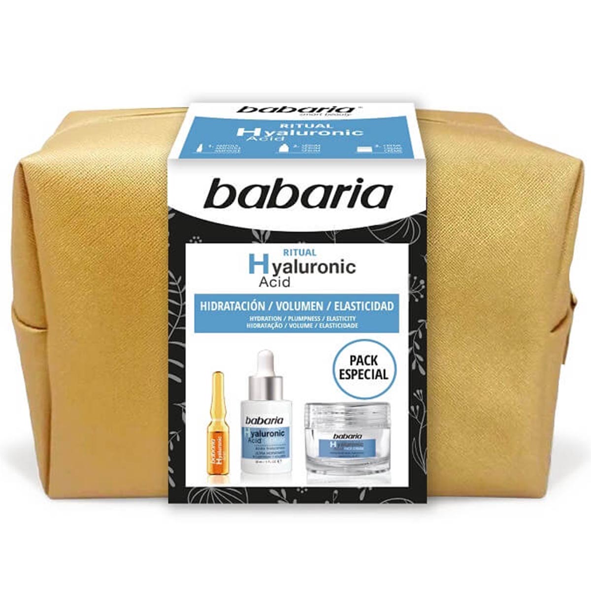 Babaria Acido Hyaluronico Crema Facial 50Ml + Serum 30Ml + Ampollas 2Un.