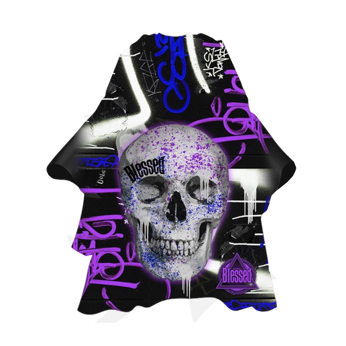 Eurostil Purple Skull Capa Con Cuello De Neopreno 1Un