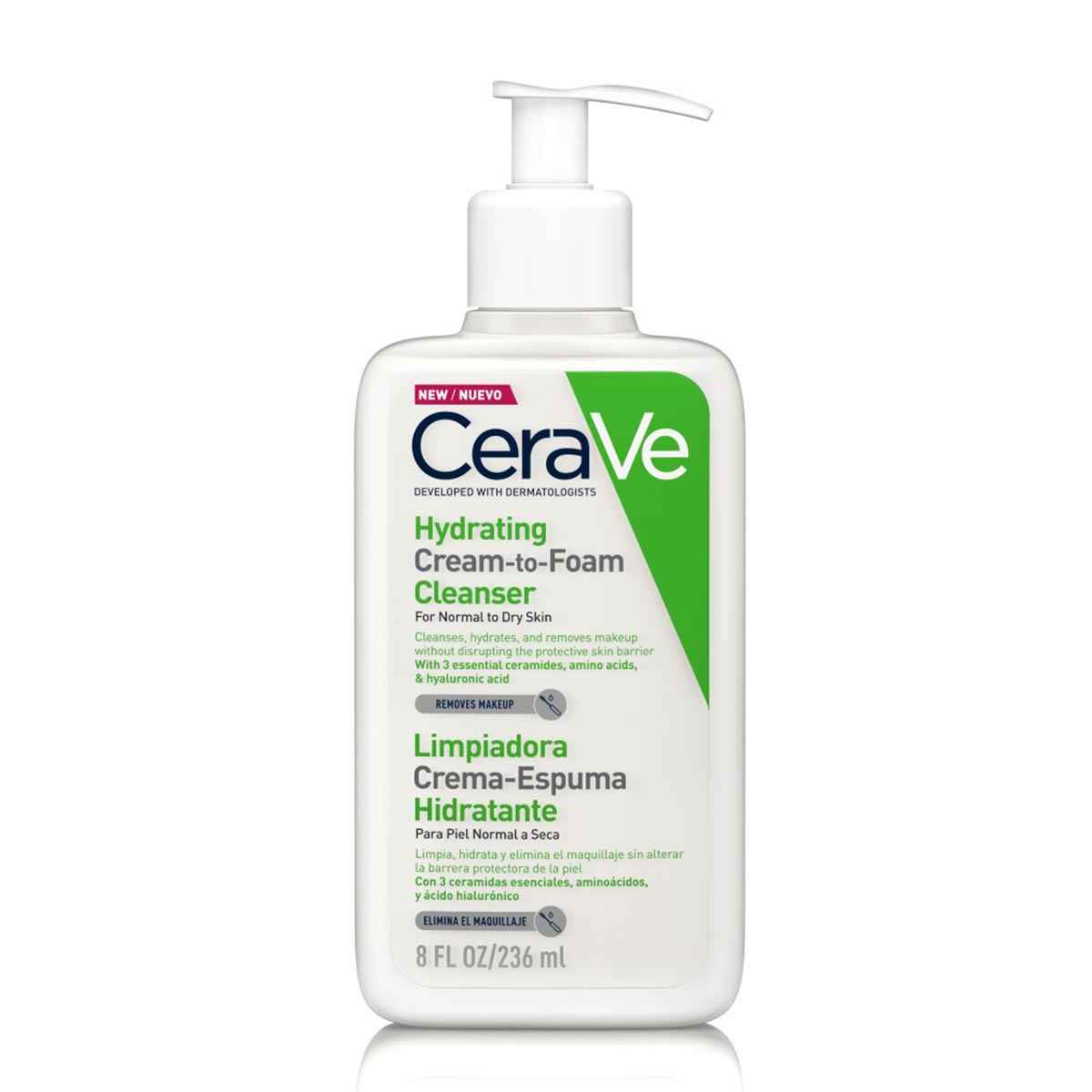 Cerave Hydrating Cream-To-Foam Limpeza 236Ml