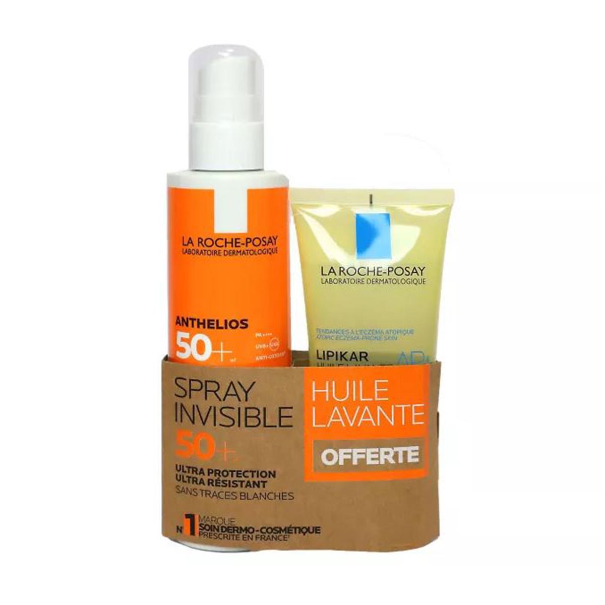 La Roche Posay Anthelios Spray Invisible Spf50+ 200Ml Vaporizador + Aceite Lipikar 100Ml