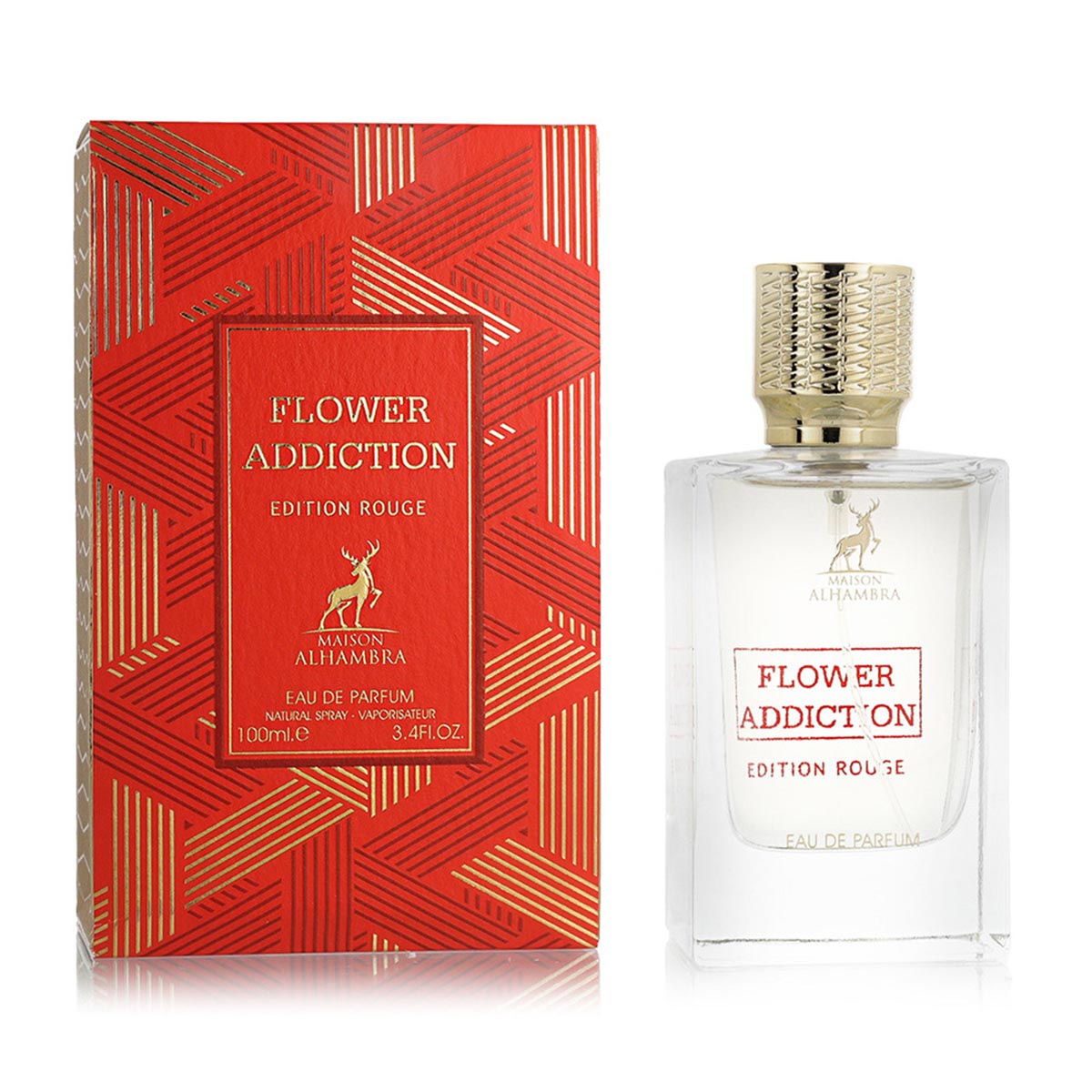 MAISON ALHAMBRA FLOWER ADDITION EAU DE PARFUM ROUGE EDITION 100ML VAPORIZADOR