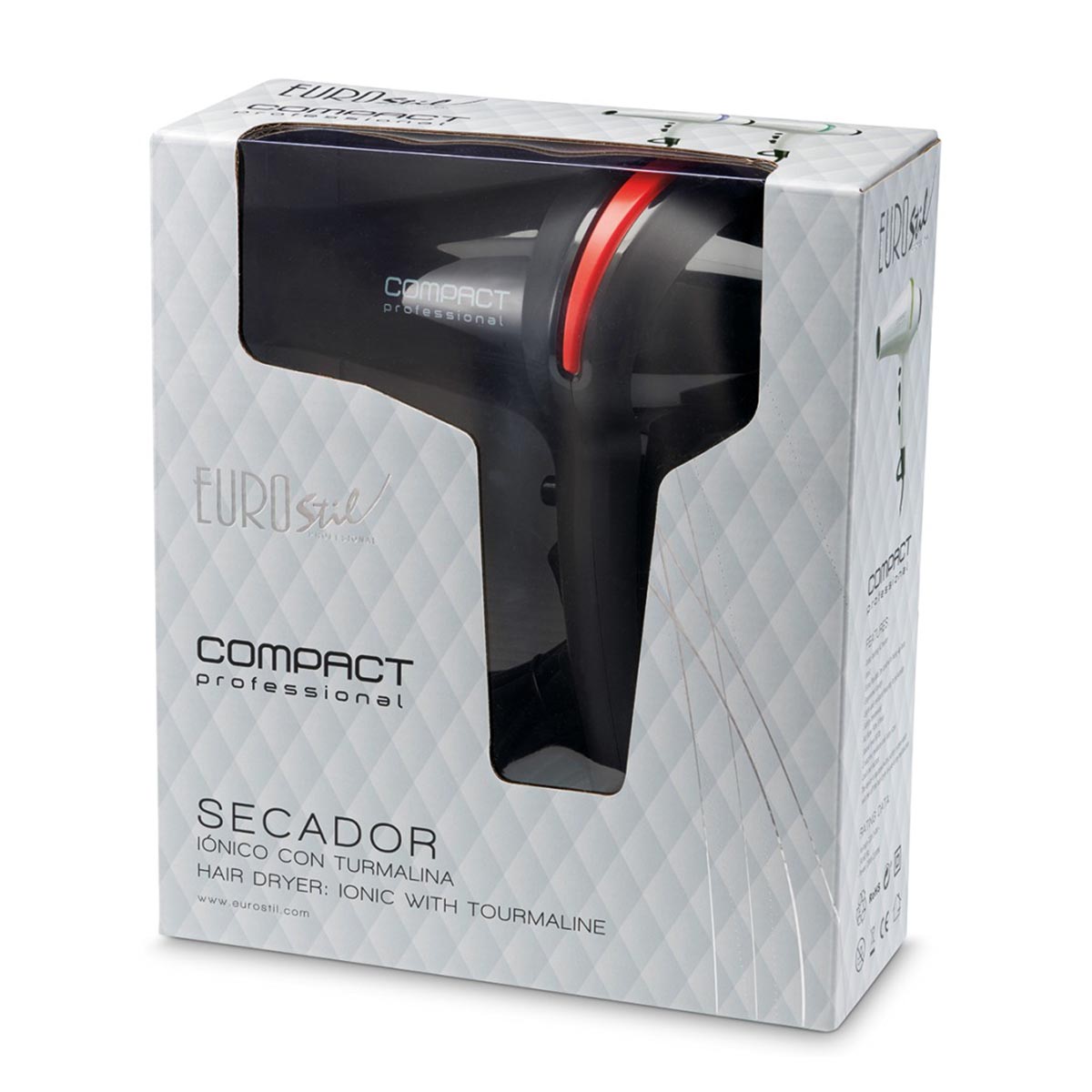Eurostil Compact Profesional Secador Con Turmalina 2000W 1Un