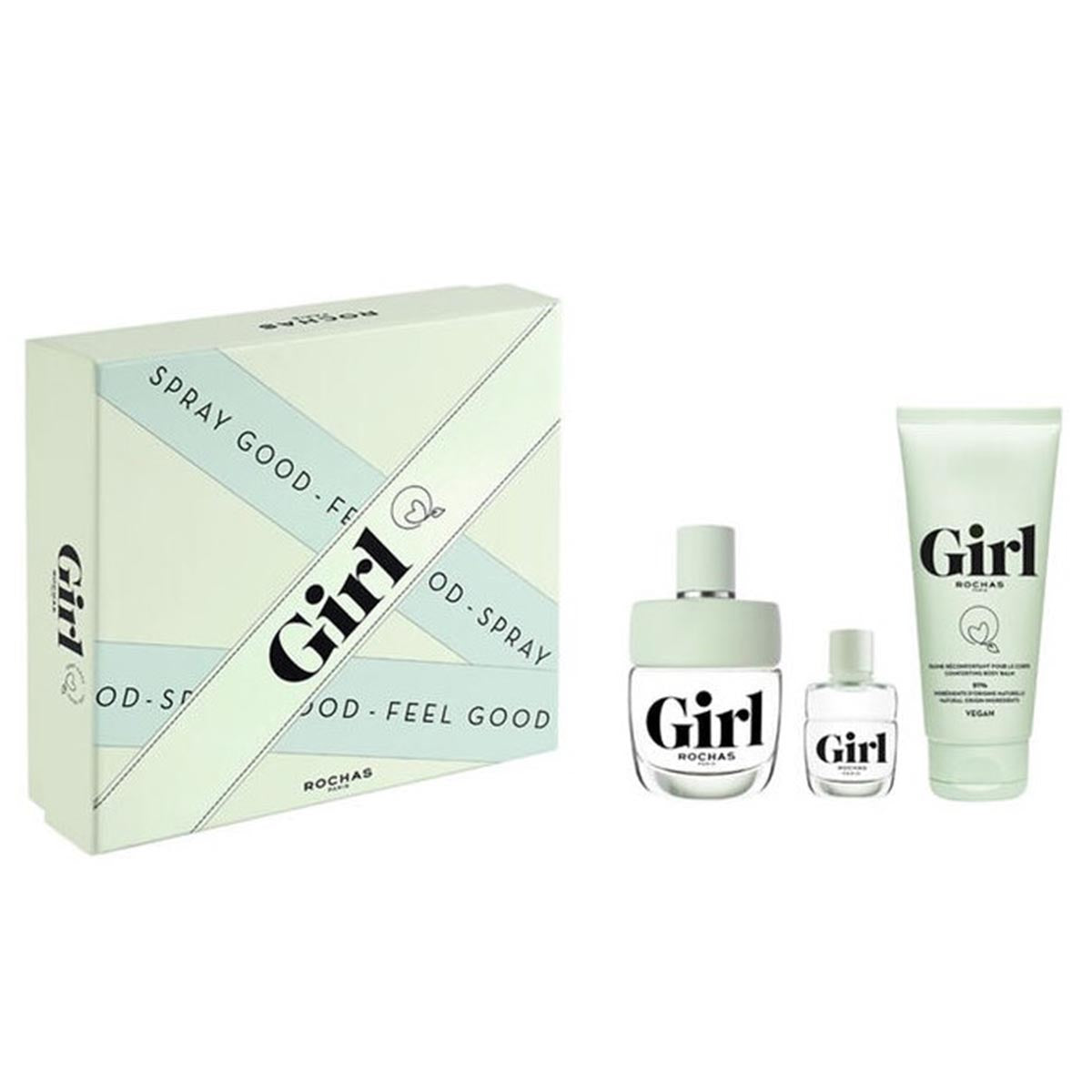 Rochas Girl Eau De Toilette 100Ml Vaporizador + Miniatura Eau De Toilette 7 5Ml + Exfoliante Corporal 100Ml