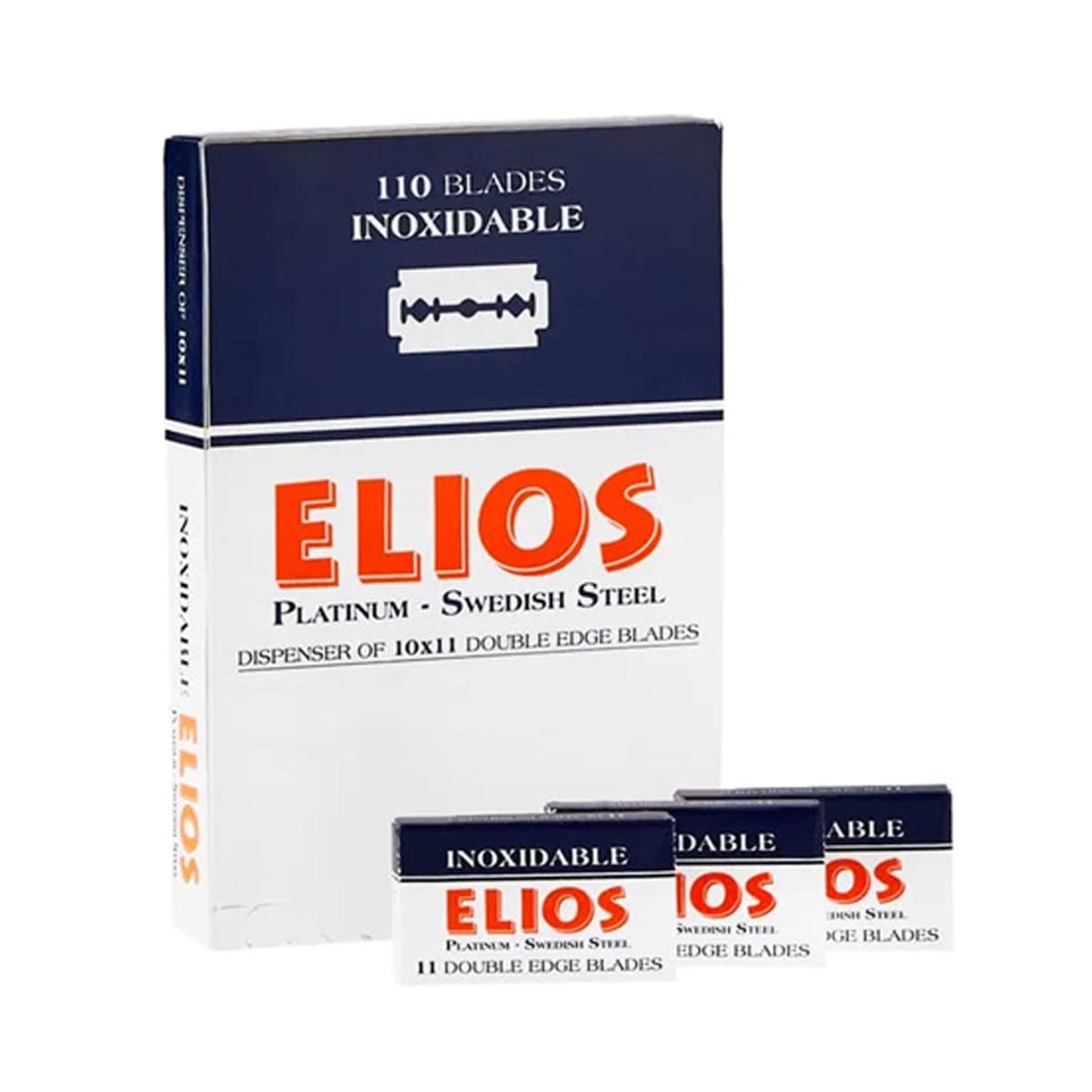 ELIOS PLATINUM 110 HOJAS INOXIDABLES CAJA 1UN