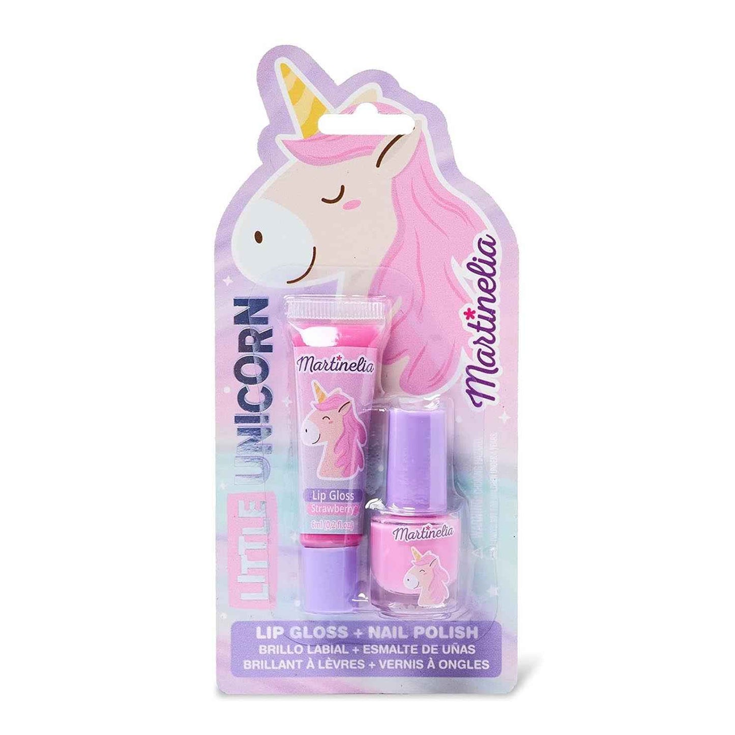Martinelia Little Unicorn Brilho De Labios 1Un + Lacas De Unhas 1U.