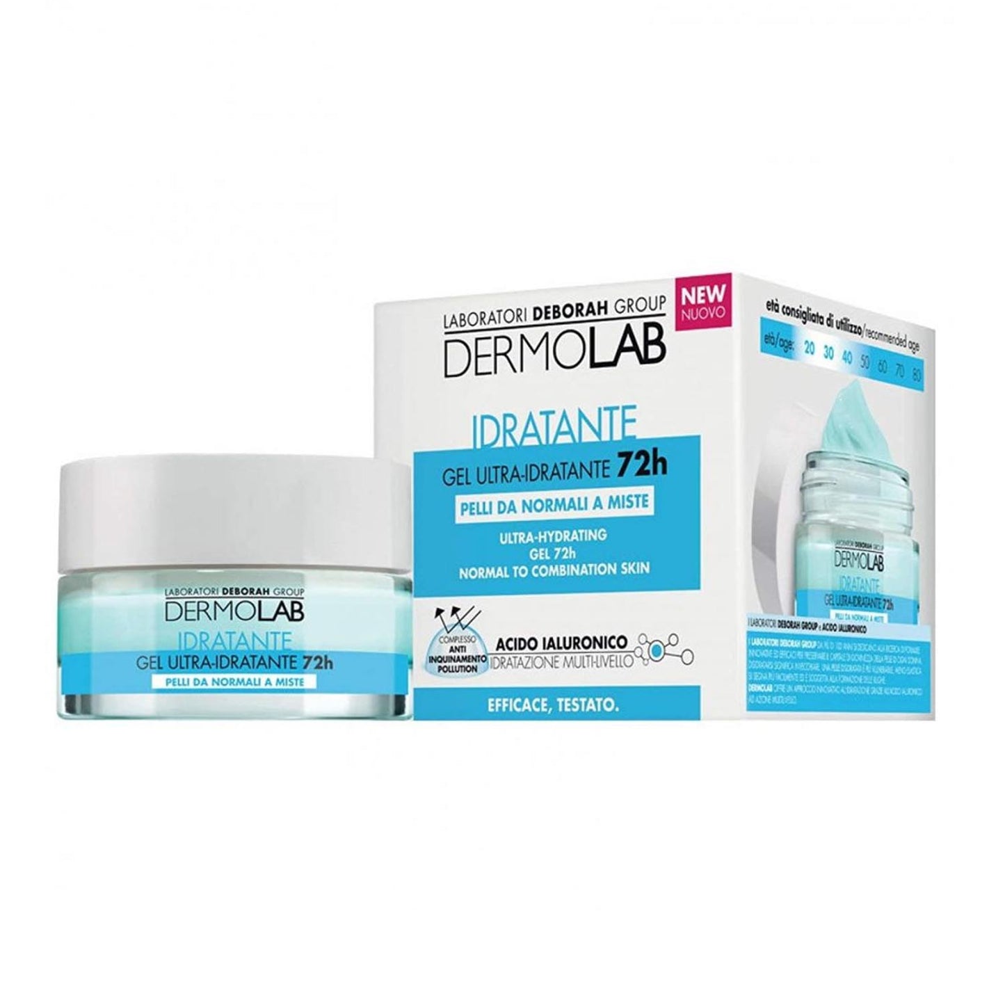 DERMOLAB ULTRA-HIDRATANTE GEL 72H PIEL NORMAL A MIXTA 50ML