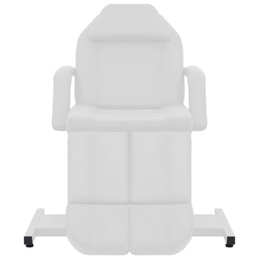 vidaXL Cadeira de esteticista couro artificial 180x62x78 cm branco
