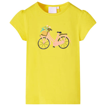 T-shirt de criança amarelo 92