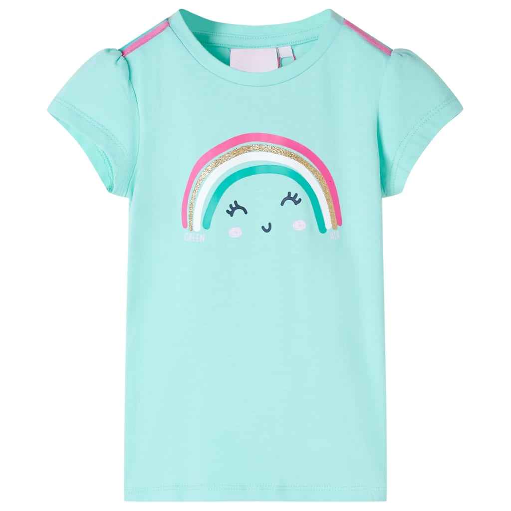 T-shirt infantil menta-claro 92