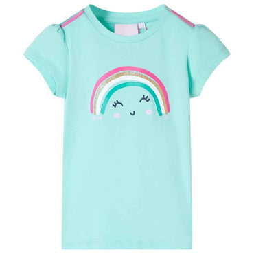 T-shirt infantil menta-claro 92