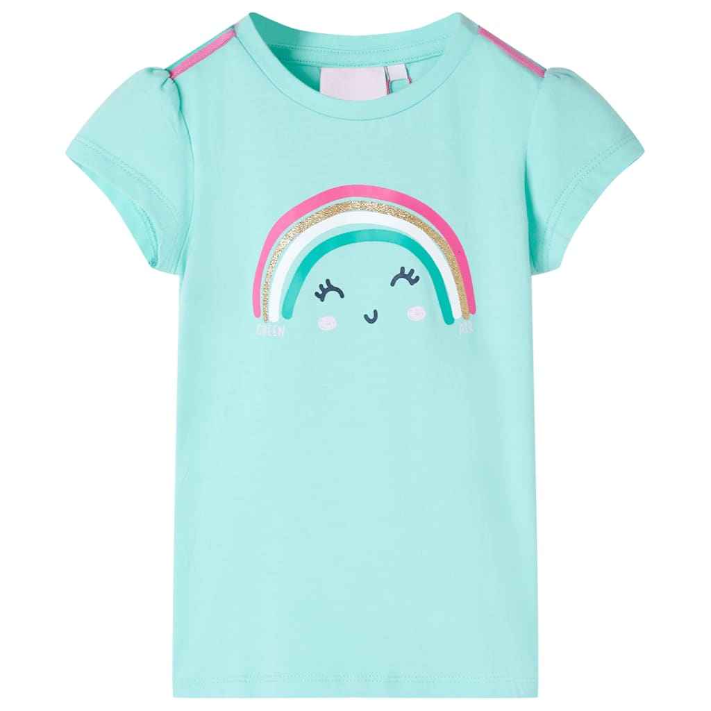T-shirt infantil menta-claro 92