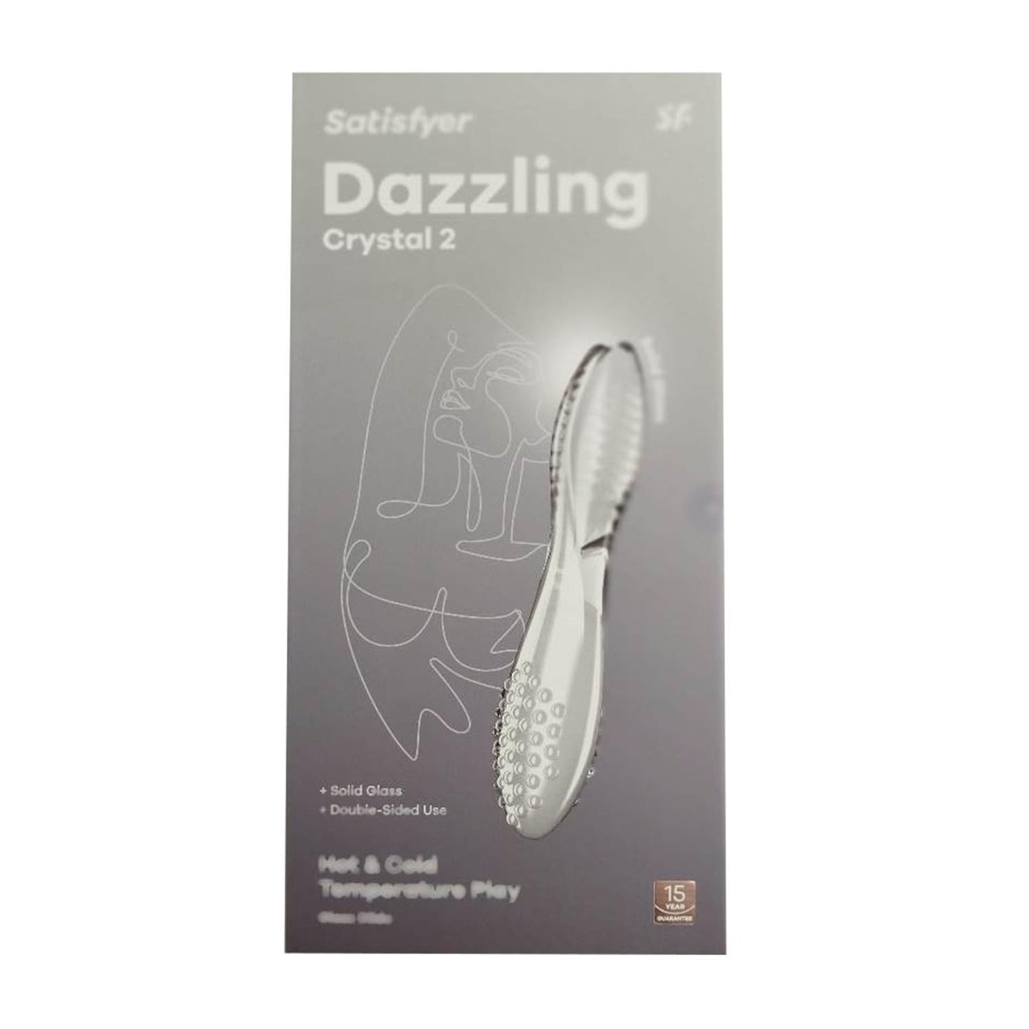 Satisfyer Dazzling Crystal 2 Dildo Transparente 1Un