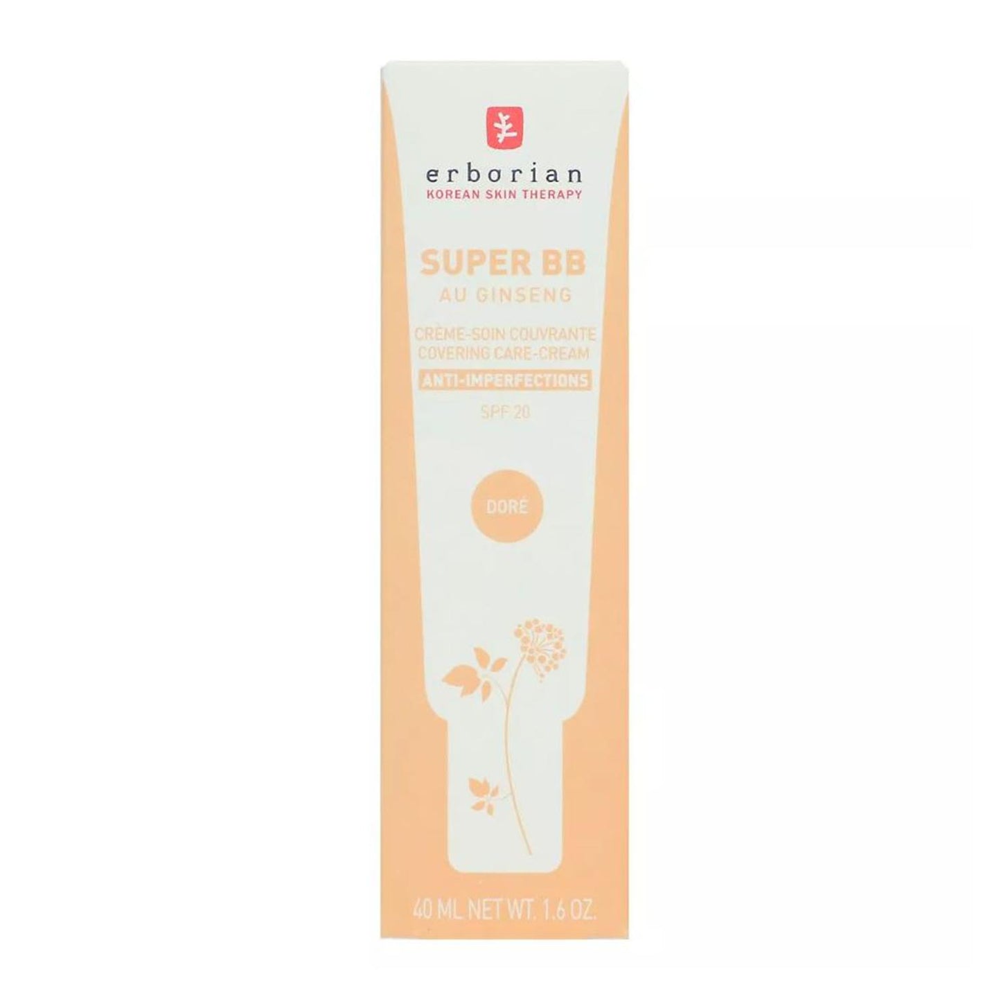 Erborian Super Bb Au Ginseng Creme Facial Anti-Imperfecciones Spf20 Dore 40Ml