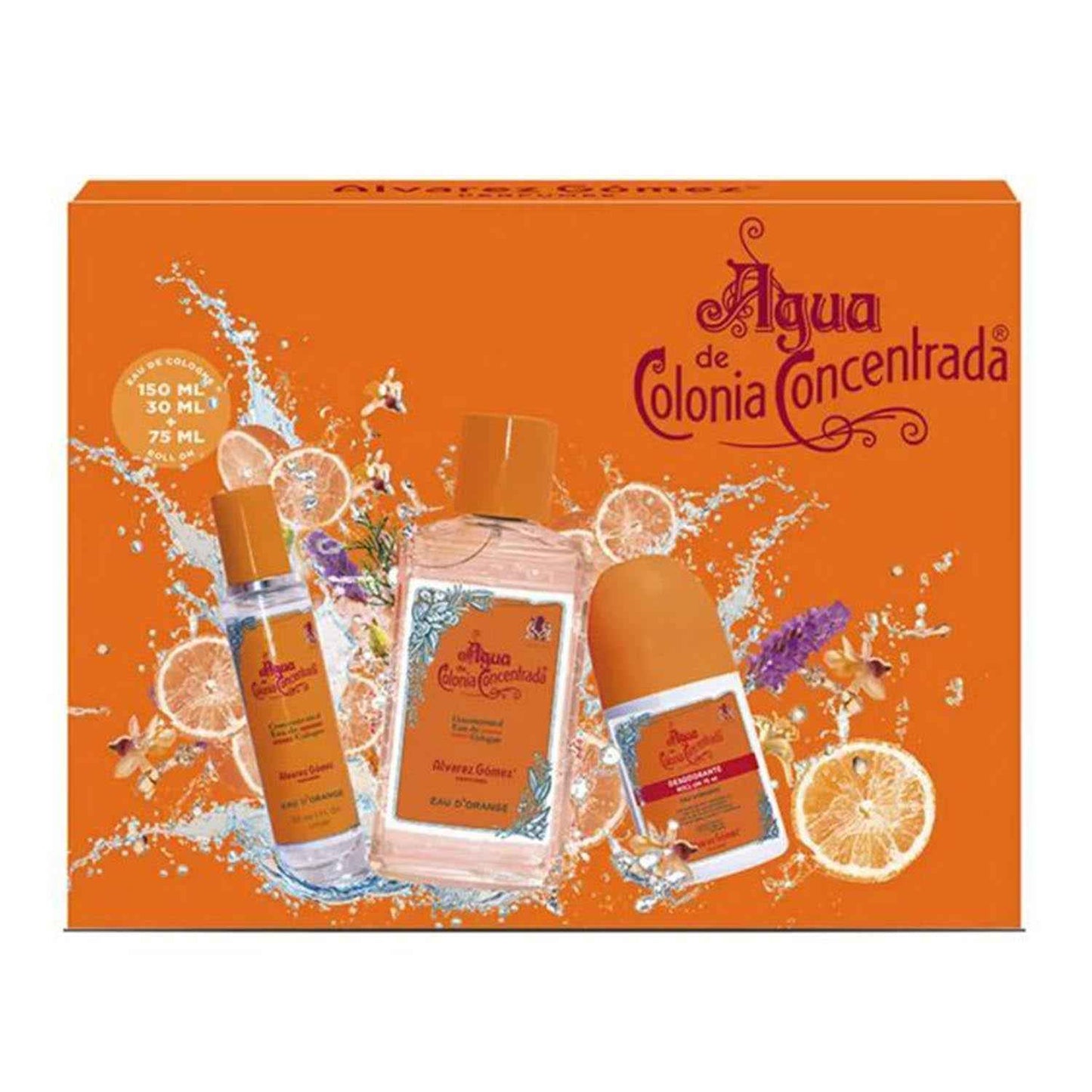 Alvarez Gomez Naranja Eau De Cologne Concentrado 150Ml Vaporizador + Desodorante 1U