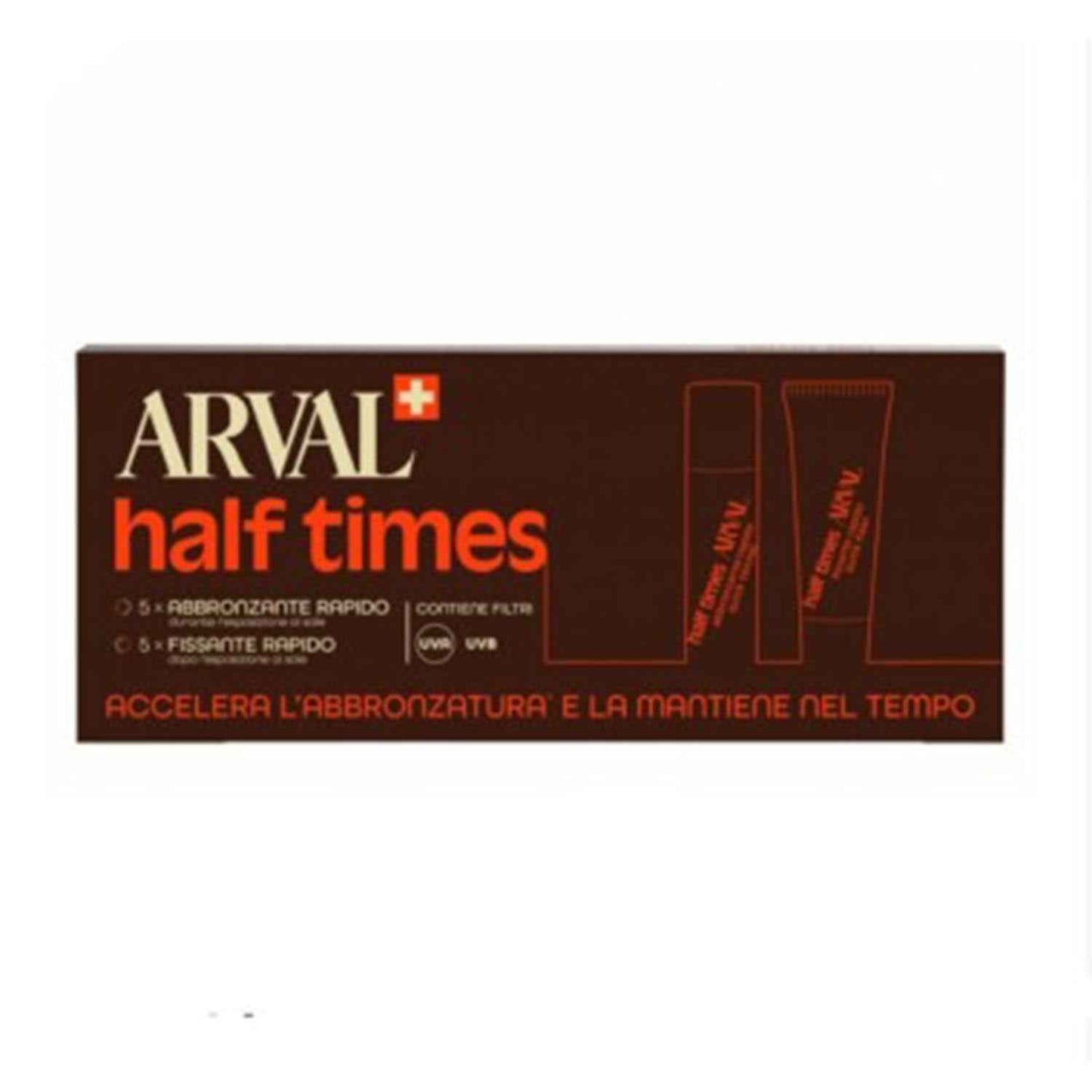 Arval Half Times Tratamiento Acelerador De Bronceado 5Un
