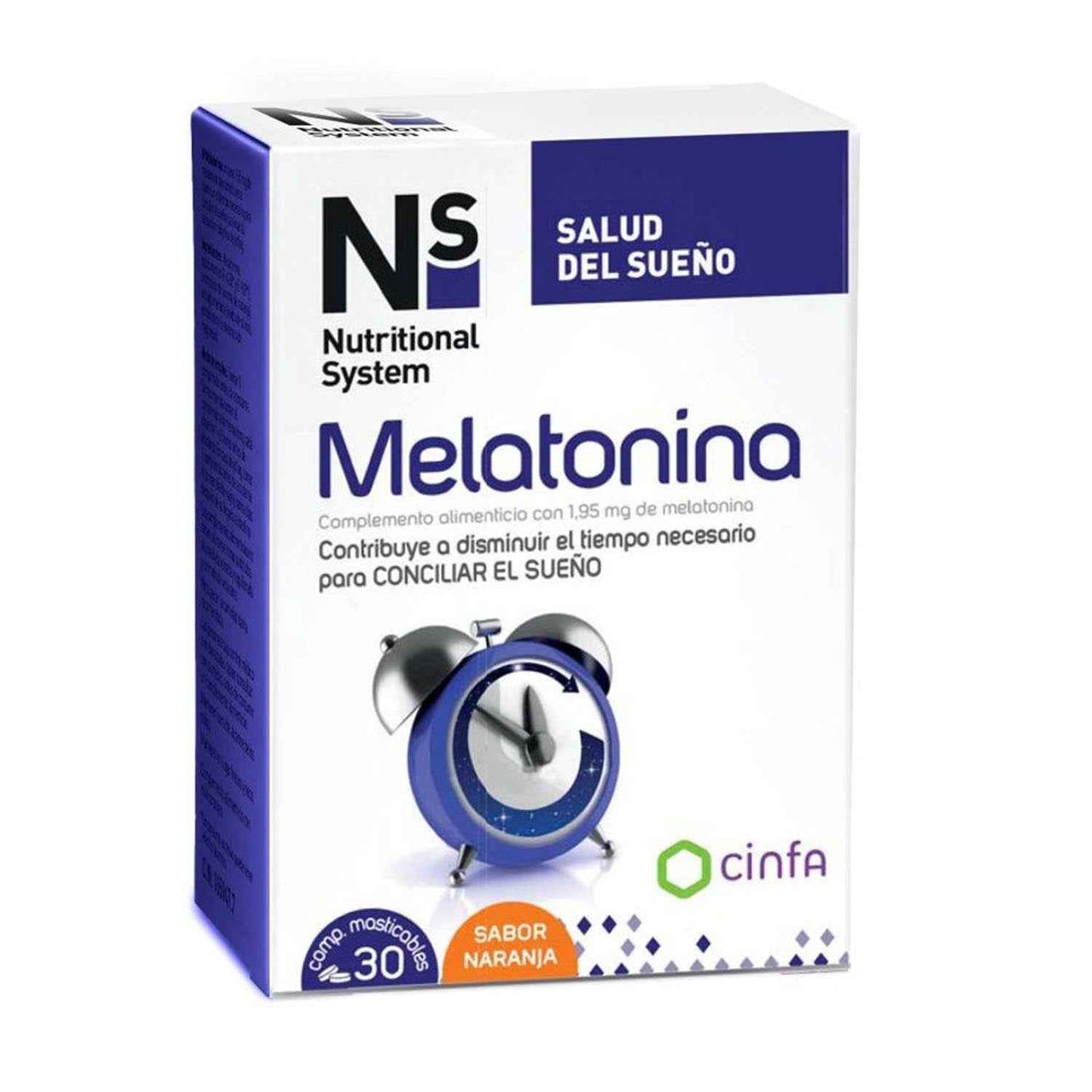Nutritional System Malatonina 30 Capsulas Sabor Naranja 30Un