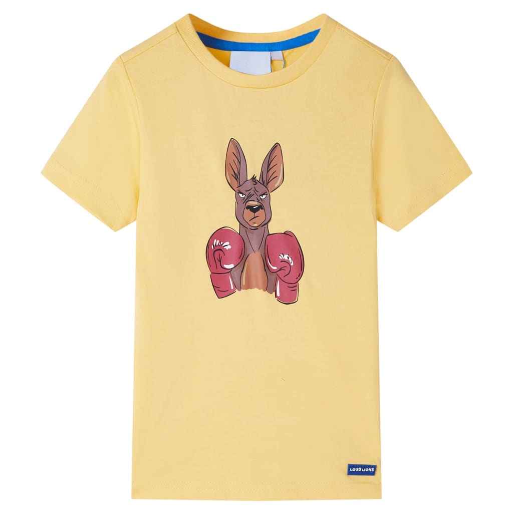 T-shirt infantil com mangas curtas menta-escuro 92