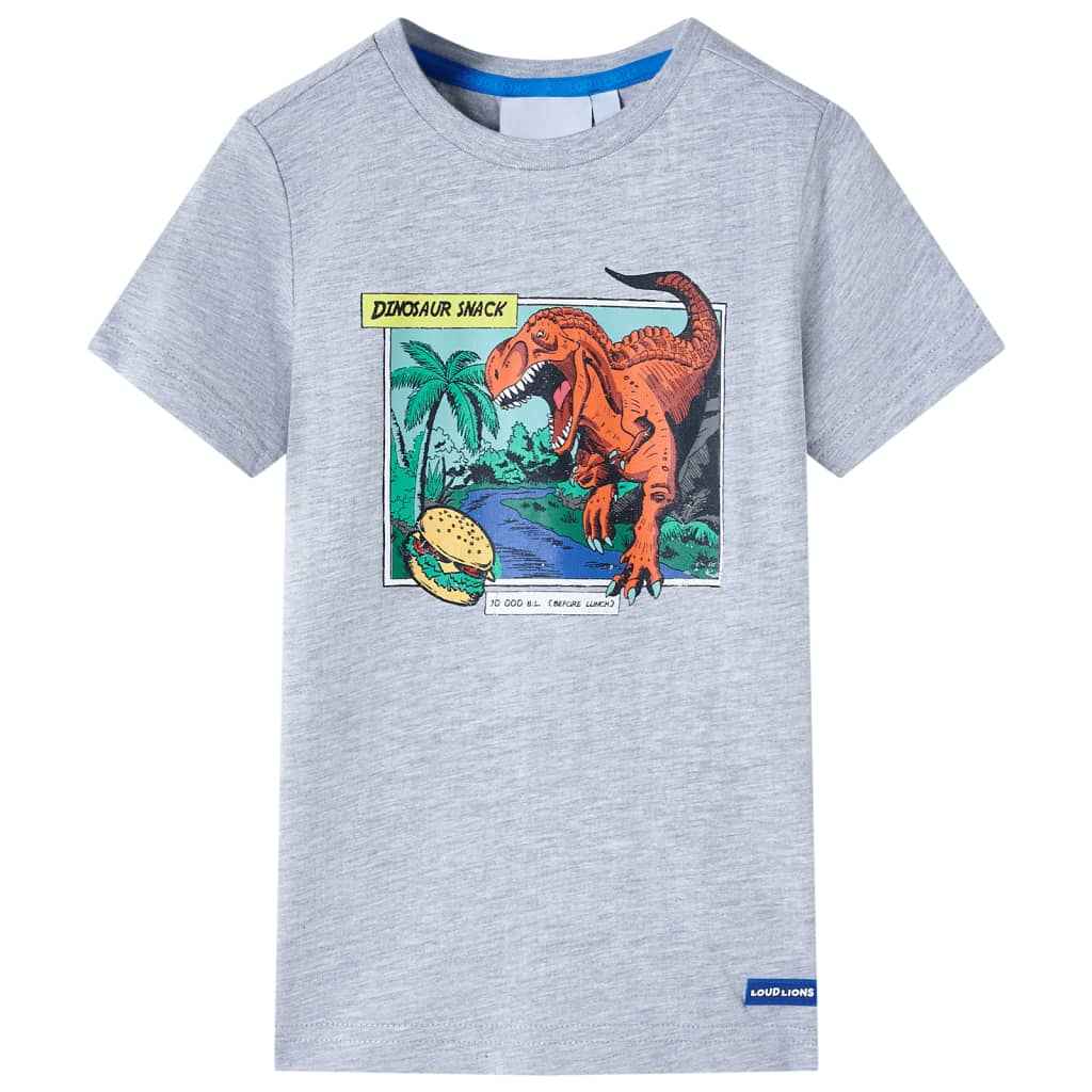 T-shirt para criança azul-escuro mesclado 92