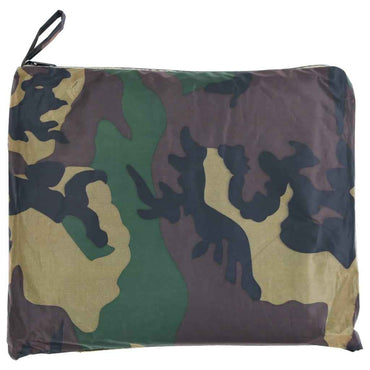 vidaXL Poncho para a chuva impermeável campismo/caminhadas camuflagem