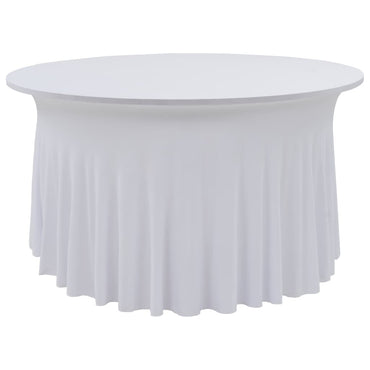 vidaXL Capa extensível para mesa c/ camilha 2 pcs 120x74 cm branco