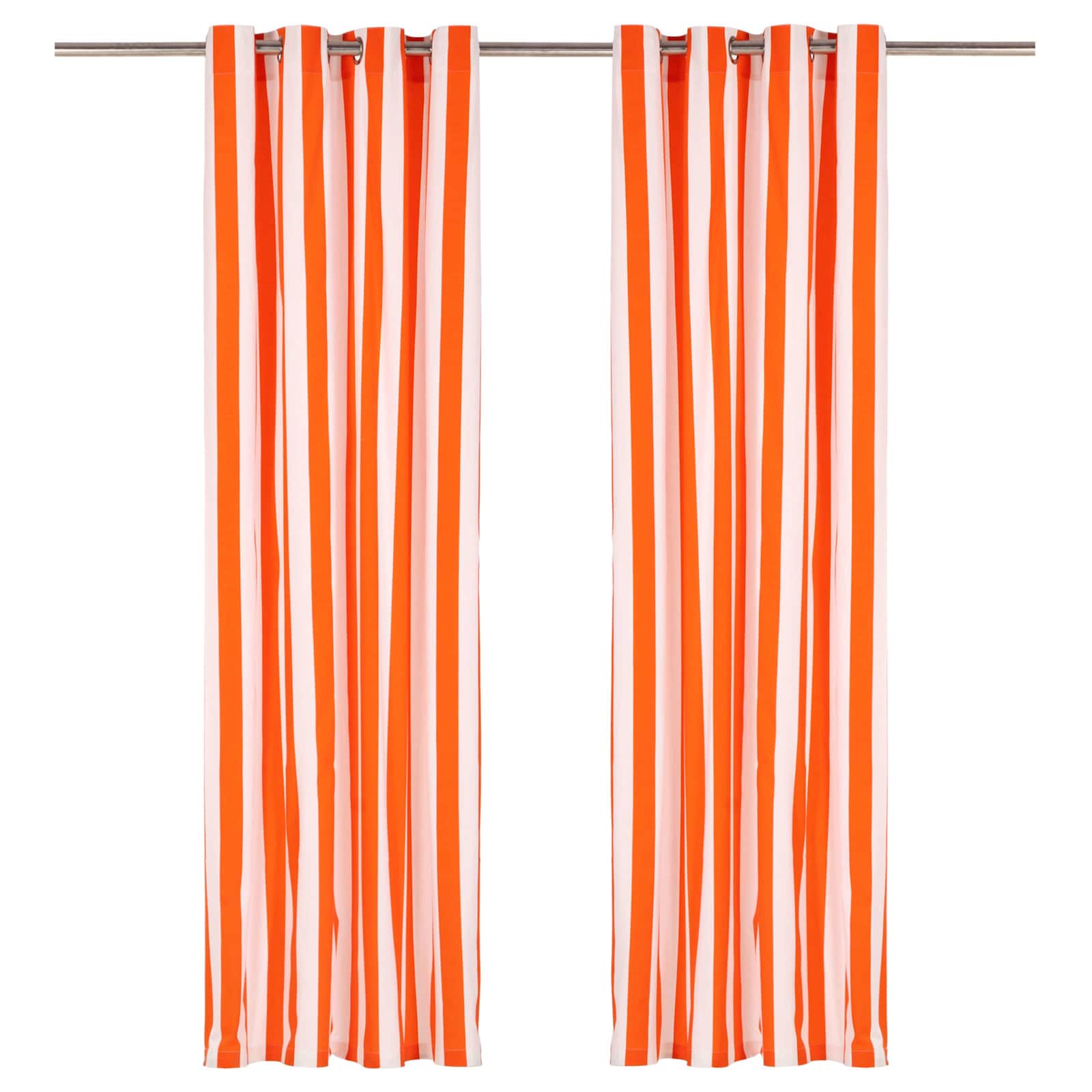 vidaXL Cortinas com argolas de metal 2 pcs algodão 140x225 cm azul