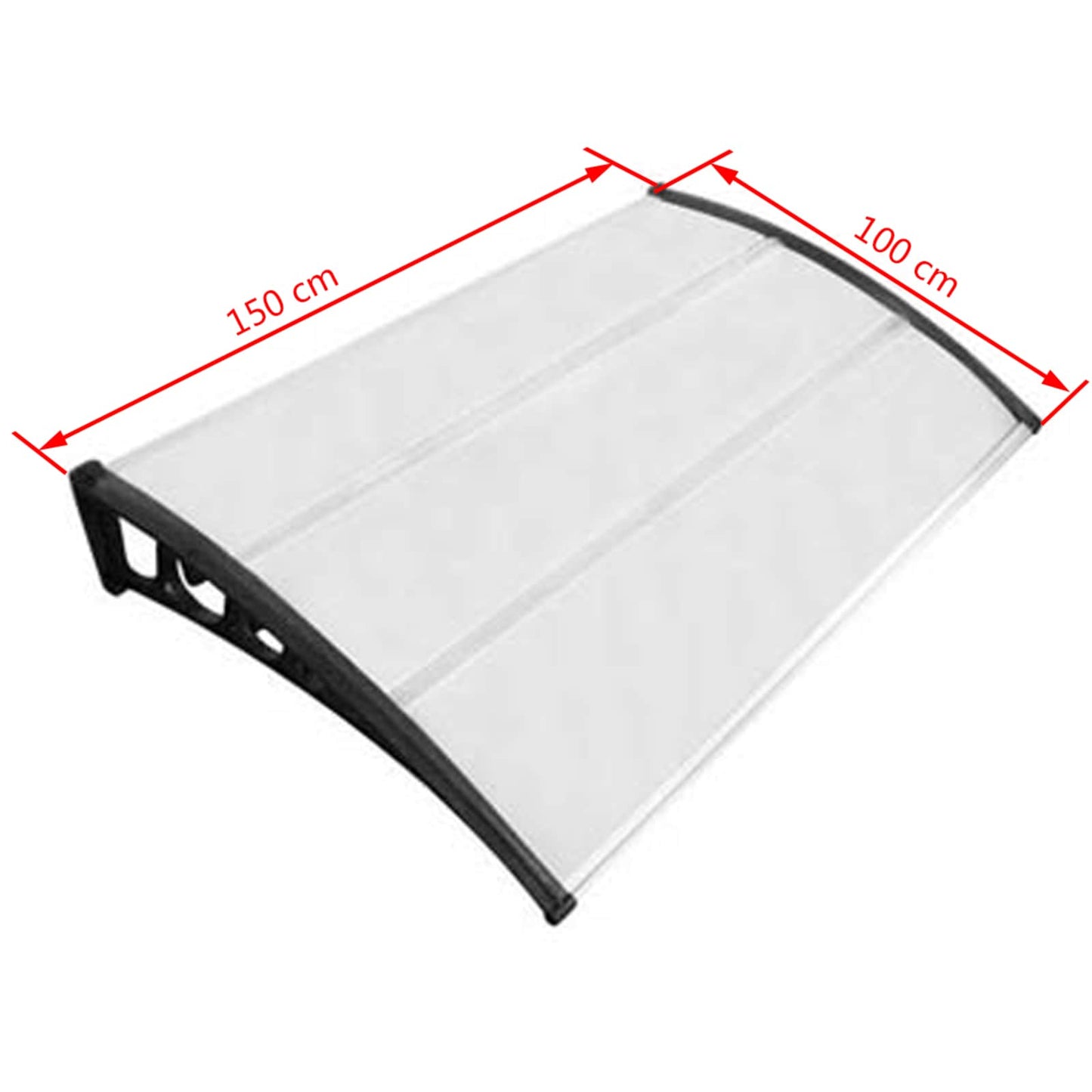 vidaXL Toldo Prateado Plástico