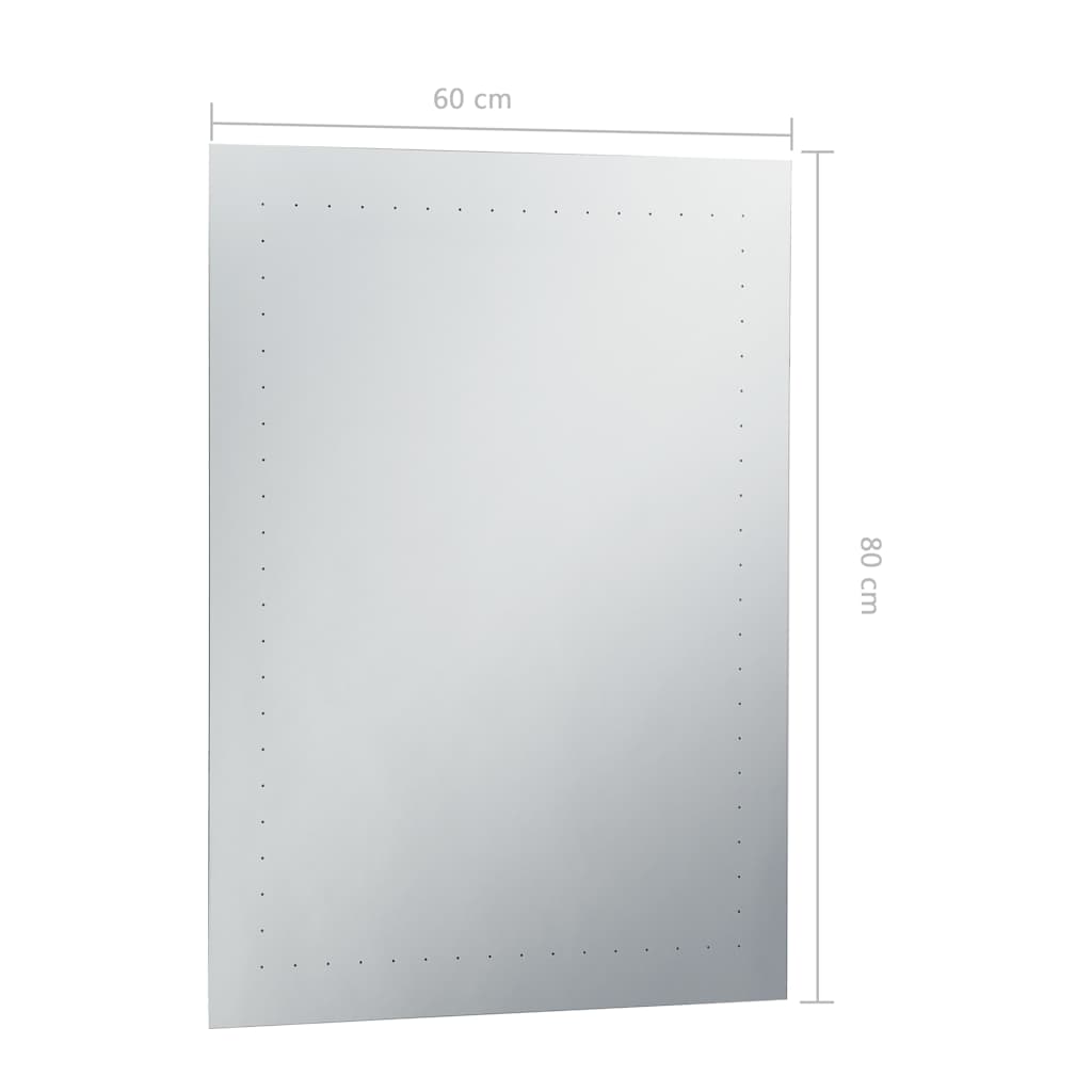 vidaXL Espelho de parede LED para casa de banho 60x80 cm