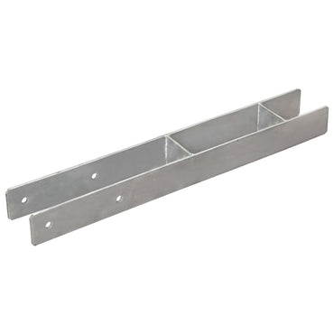 vidaXL Âncoras de vedação 6 pcs 7x6x60 cm aço galvanizado prateado
