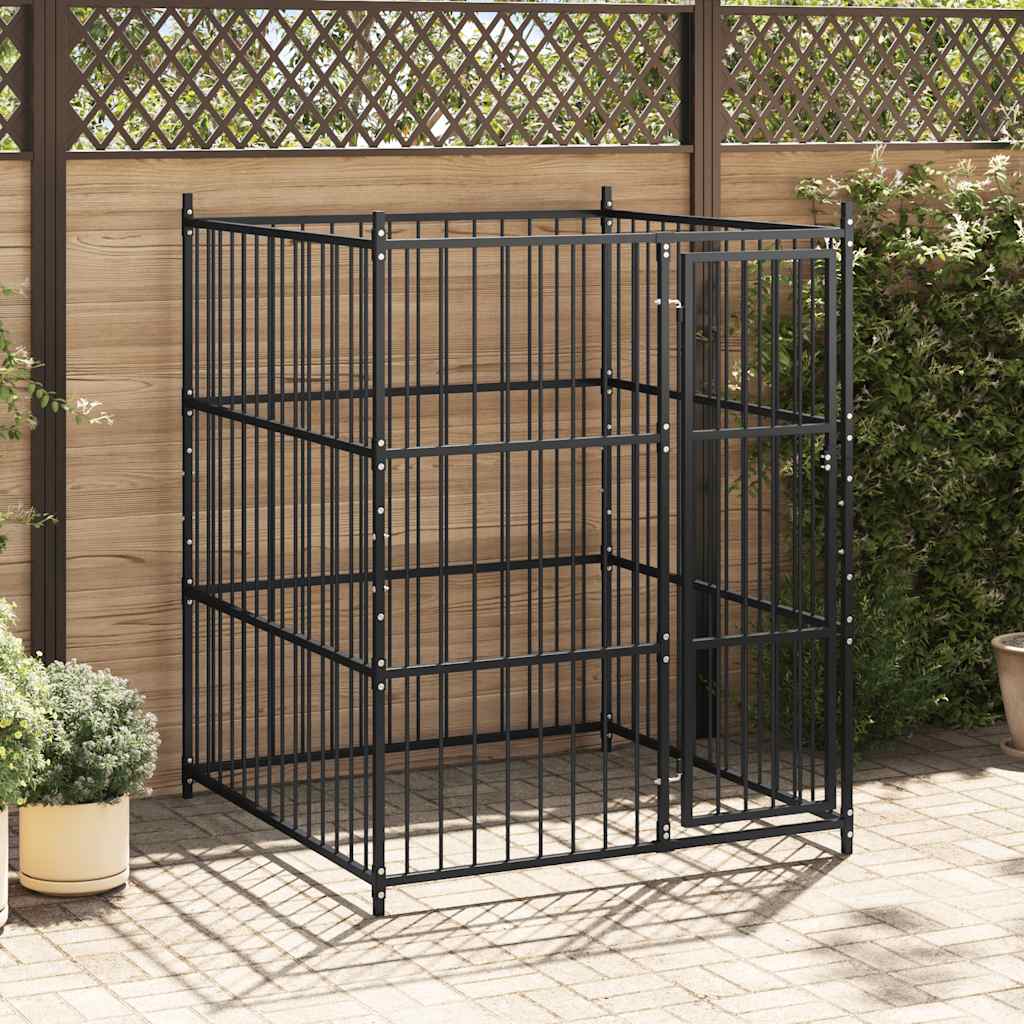 vidaXL Canil de exterior 150x150x185 cm