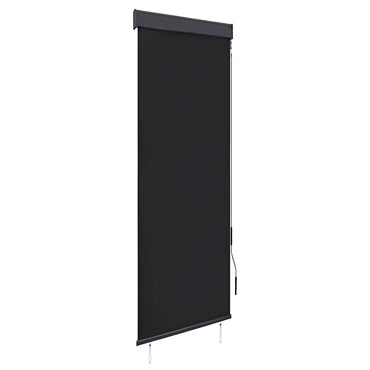 vidaXL Estore de rolo para exterior 60x250 cm azul e branco