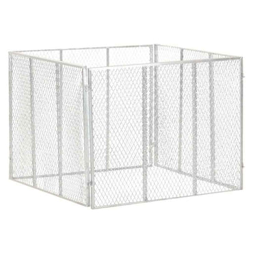 vidaXL Compostor de jardim 85x85x70 cm ferro galvanizado