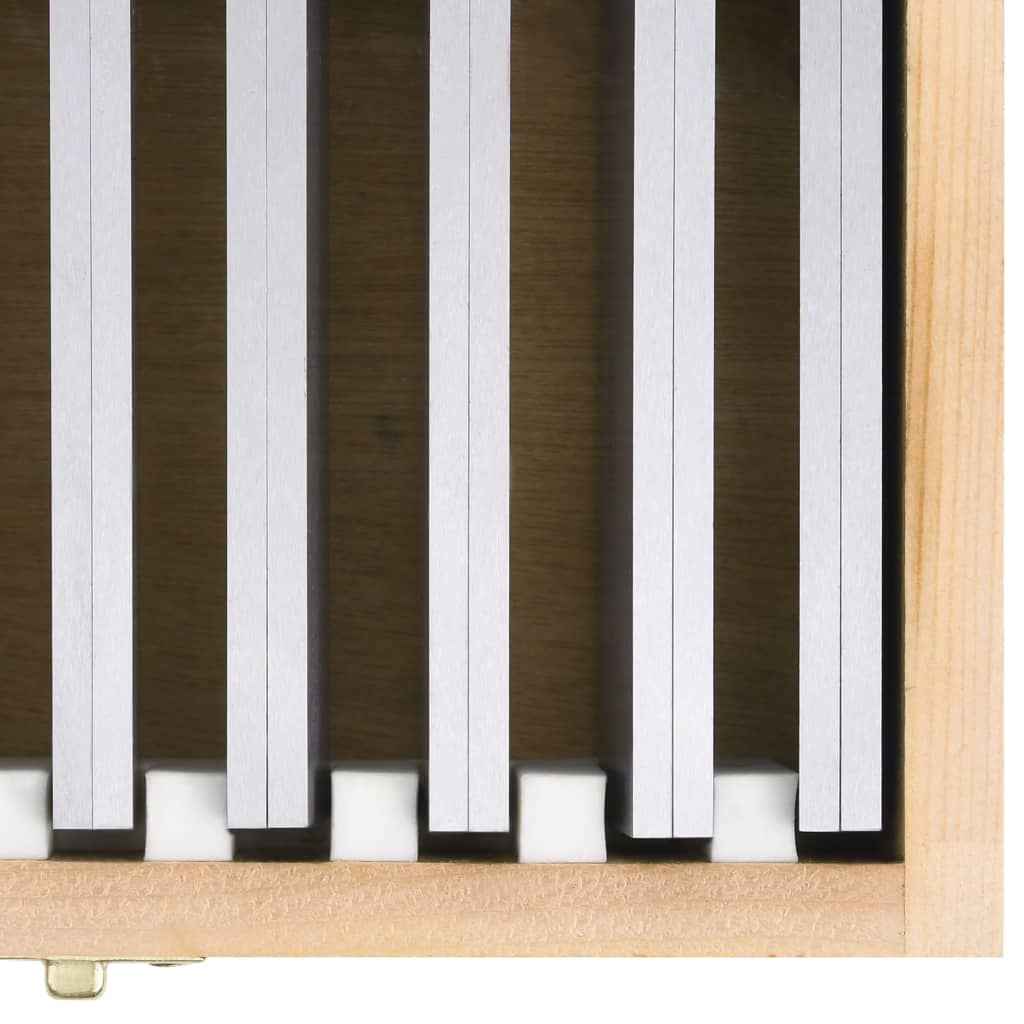 vidaXL Blocos paralelos 100 mm 18 pcs 10-42 mm