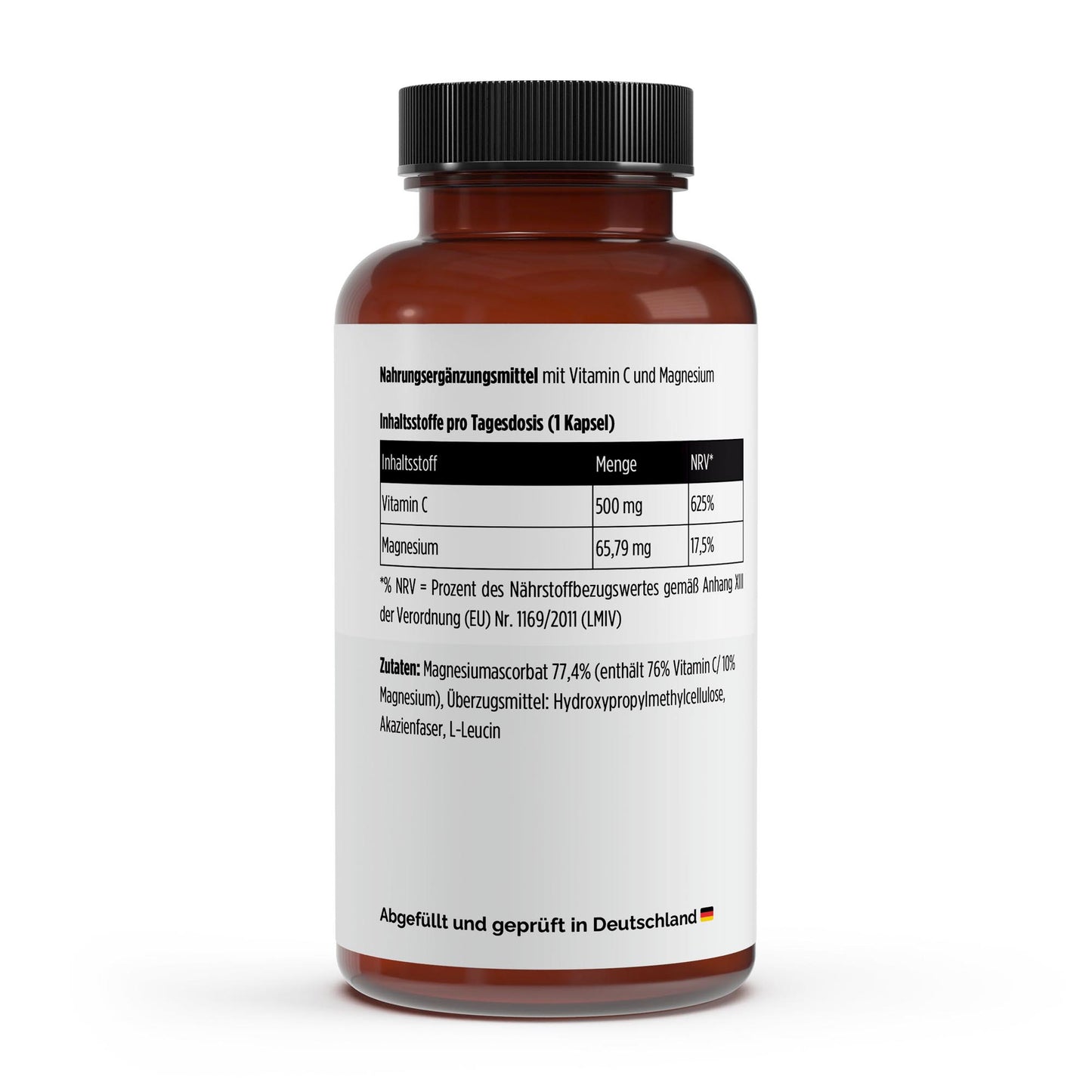 Vitamina C 500mg + Magnésio - 240 Cápsulas
