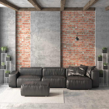 vidaXL Painéis de parede 3D c/ design tijolos vermelhos 10 pcs EPS