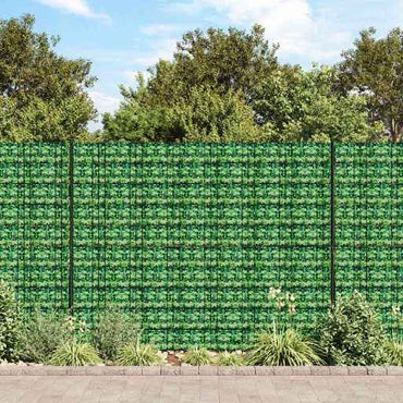 vidaXL Painel de privacidade para jardim 35x0,19 m PVC verde