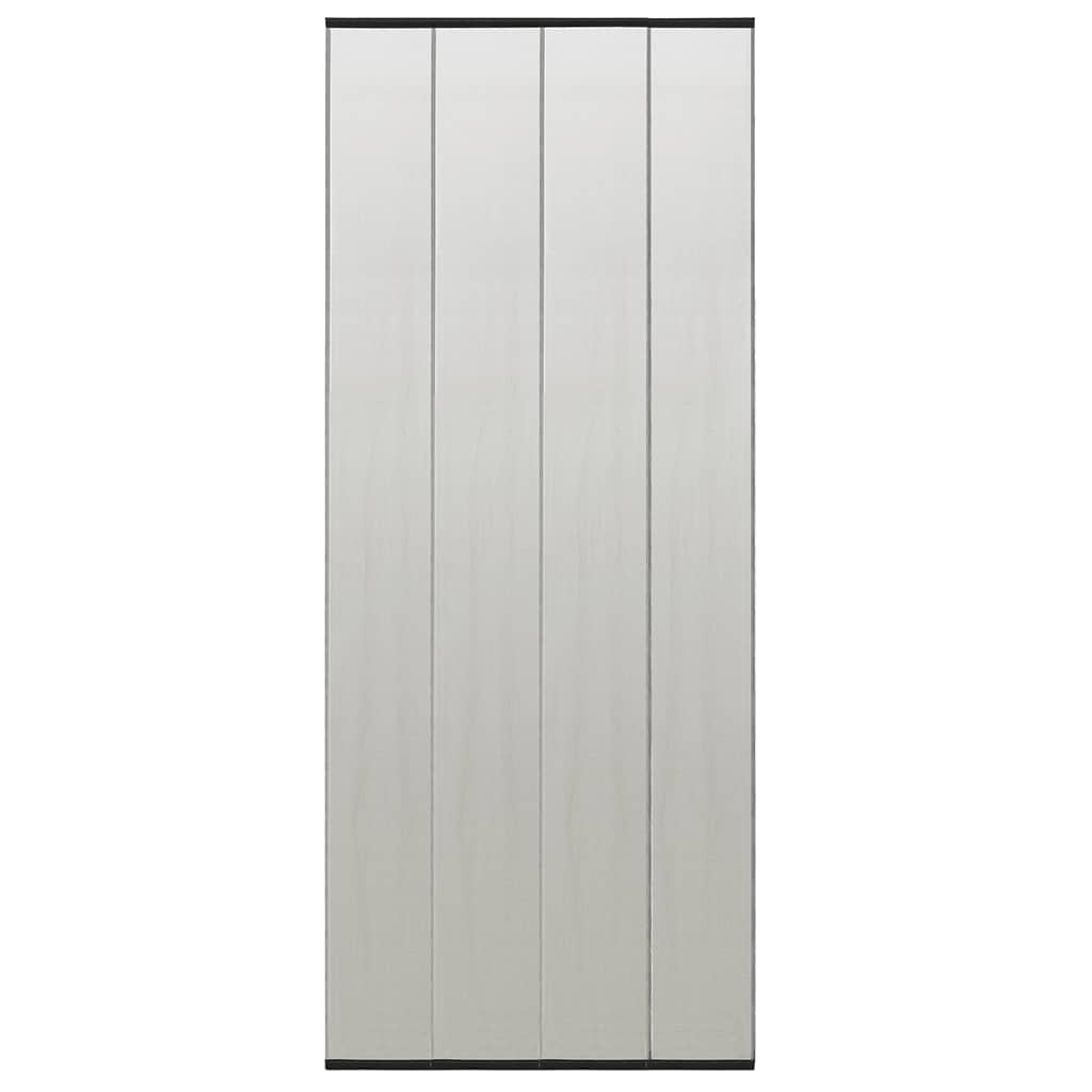 vidaXL Cortina para porta anti-insetos 100x220 cm poliéster preto