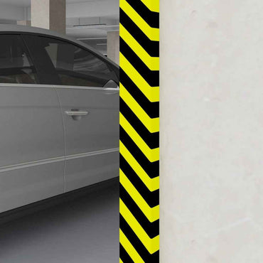 vidaXL Protetor de canto 4x3x100 cm PU amarelo e preto