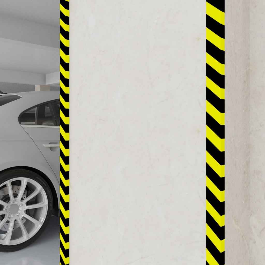 vidaXL Protetor de canto 4x3x100 cm PU amarelo e preto